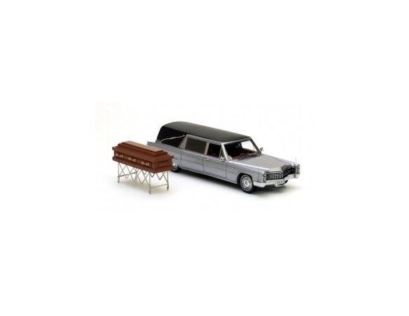 Neo 43897 LANDAU HEARE WAGON 1966 +COFFIN 1/43 Modellino