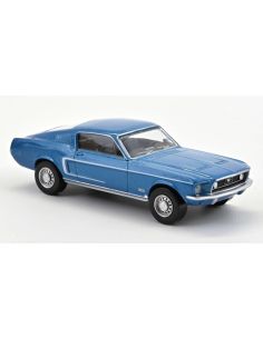 NOREV NV270584 FORD MUSTANG FASTBACK 1968 ACAPULCO BLUE...