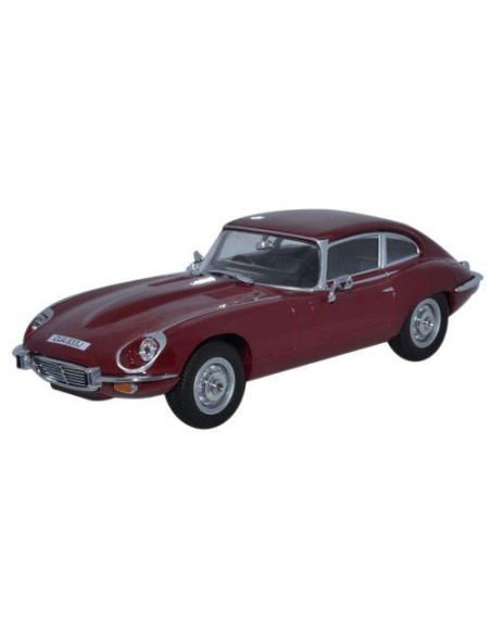 OXFORD OXFJAGV12003 JAGUAR V12 E TYPE COUPE  1971 AMARANT RED 1:43 Modellino