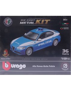 BBURAGO BU25129 ALFA ROMEO GIULIA POLIZIA KIT 1:24 Modellino