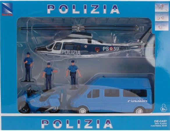 New Ray NY22045 POLIZIA PLAYSET Modellino