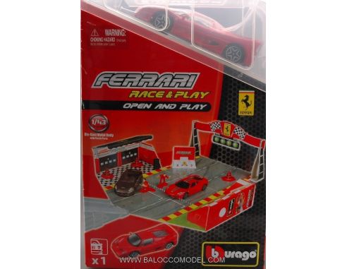 Bburago BU31209 FERRARI OPEN & PLAY SET ASS.1:43 Modellino