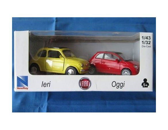 New Ray 50715 FIAT 500F 1/32+500 NUOVA 1/43 Modellino