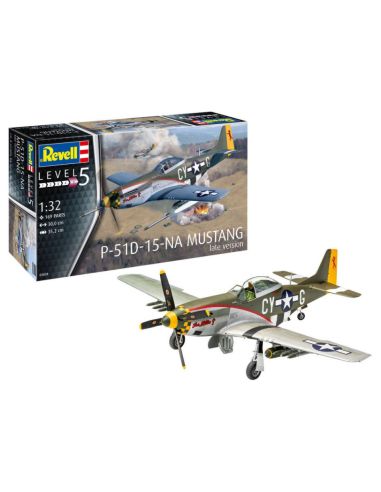 REVELL RV03838 P-51D-15-NA MUSTANG LATE VERSION KIT 1:32 Modellino