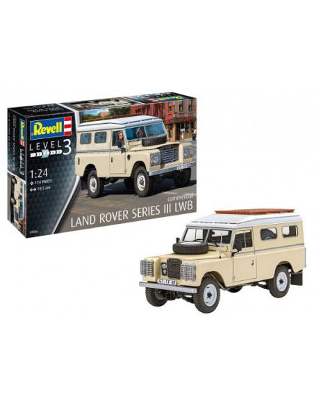 REVELL RV07056 LAND ROVER SERIES III LWB COMMERCIAL KIT 1:24 Modellino