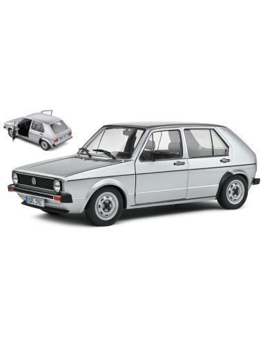 SOLIDO SL1800214 VW GOLF L MKI 1983 SILVER 1:18 Modellino