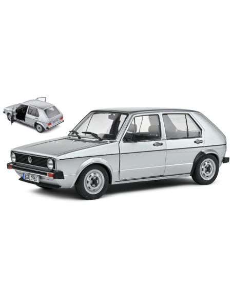 SOLIDO SL1800214 VW GOLF L MKI 1983 SILVER 1:18 Modellino