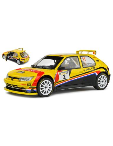 SOLIDO SL1808304 PEUGEOT 306 MAXI N 2 RALLY EIFEL FESTIVAL 2022 T.NEUVILLE-A.CORNET 1:18 Modellino