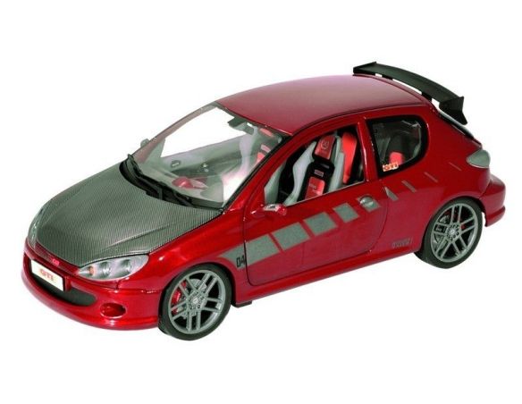 Norev 184727 PEUGEOT 206 STREET RACER ROUGE CANDY Auto 1/18