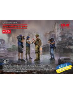 ICM ICM35751 JOURNALISTS IN WAR 4 FIGURES KIT 1:35 Modellino