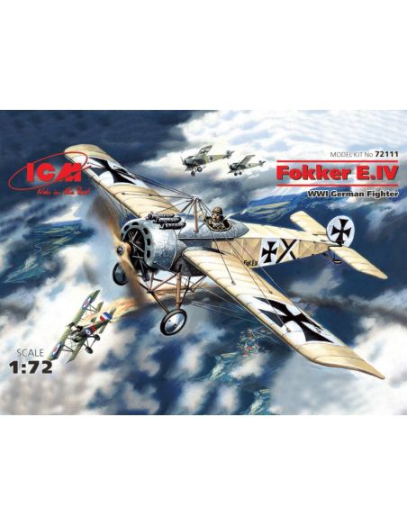 ICM ICM72111 FOKKER E.IV WWI GERMAN FIGHTER KIT 1:72 Modellino