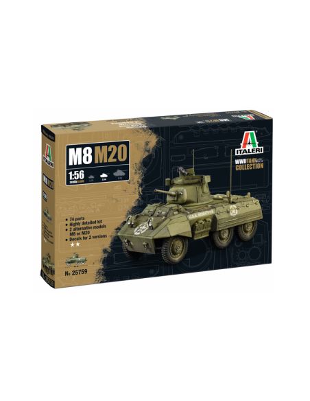 ITALERI IT25759 M8/M20 GREYHOUND KIT 1:56 Modellino