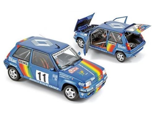 Norev NV185204 RENAULT 5 GT TURBO N.11 13th M.CARLO 1990 A.OREILLE 1:18 Modellino