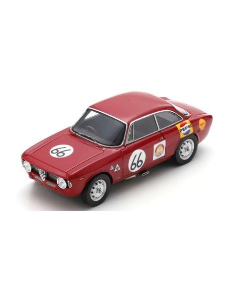 SPARK MODEL SA272 ALFA ROMEO GTA N.66 SINGAPORE GP 1967 ALBERT POON 1:43 Modellino