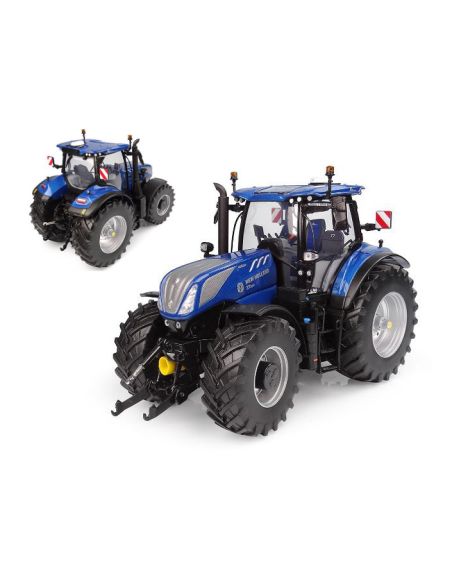 UNIVERSAL HOBBIES UH6491 TRATTORE NEW HOLLAND T7.300 BLUE POWER AUTO COMMAND 1:32 Modellino