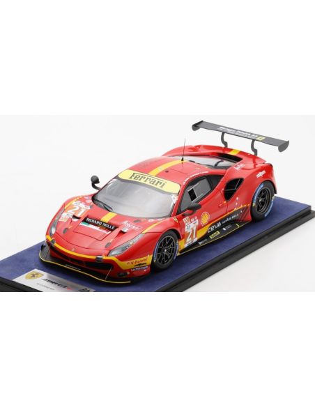 LOOKSMART LS18LM036 FERRARI 488 GTE EVO N.21 LE MANS 2023 MANN/PIGUET/DE PAUW 1:18 Modellino