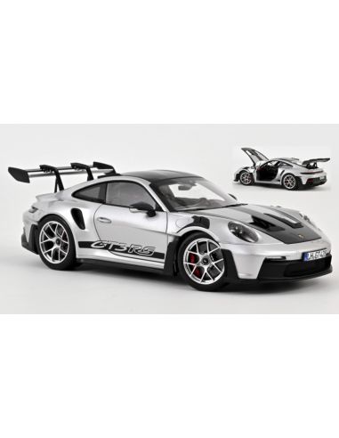 NOREV NV187366 PORSCHE 911 GT3 RS W/WEISSACH PACK 2022 GT-SILVERMETALLIC 1:18 Modellino