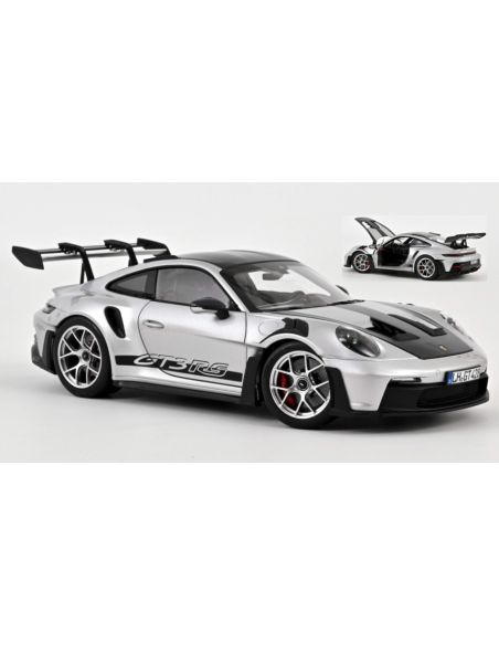 NOREV NV187366 PORSCHE 911 GT3 RS W/WEISSACH PACK 2022 GT-SILVERMETALLIC 1:18 Modellino