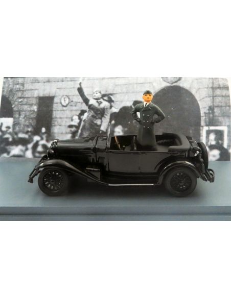 RIO RI4225-2P ALFA ROMEO 1750 TORPEDO BENITO MUSSOLINI - MILANO 1944 1:43 Modellino