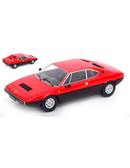 KK SCALE KKDC181204 FERRARI 208 GT4 1975 RED/FLATBLACK 1:18 Modellino