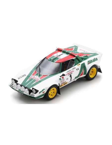 SPARK MODEL S9089 LANCIA STRATOS HF N.1 WINNER T.D.CORSE RALLY DE FRANCE 1976 MUNARI-MAIGA Modellino