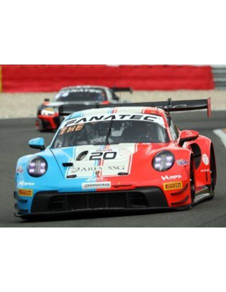 SPARK MODEL SB708 PORSCHE 911 GT3 R N.20 POLE POSIT./WINNER BRONZE CUP 24 H SPA 2023 CAIRO Modellino