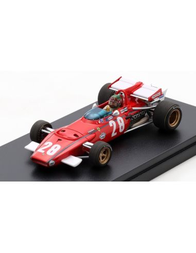 LOOKSMART LSRC099 FERRARI 312B N.28 4th BELGIUM GP 1970 IGNAZIO GIUNTI 1:43 Modellino