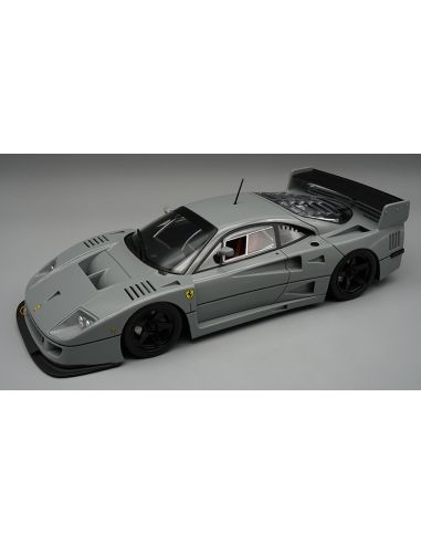 TECNOMODEL TMD18286M FERRARI F40 LM 1996 PRESS VERSION GRIGIO MEDIO WITH BLACK WHEELS 1:18 Modellino